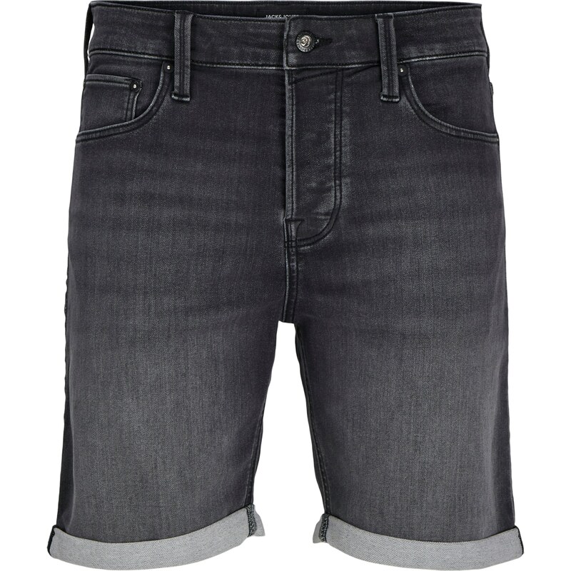 Jack & Jones Plus Džíny JJIRick JJIcon černá džínovina