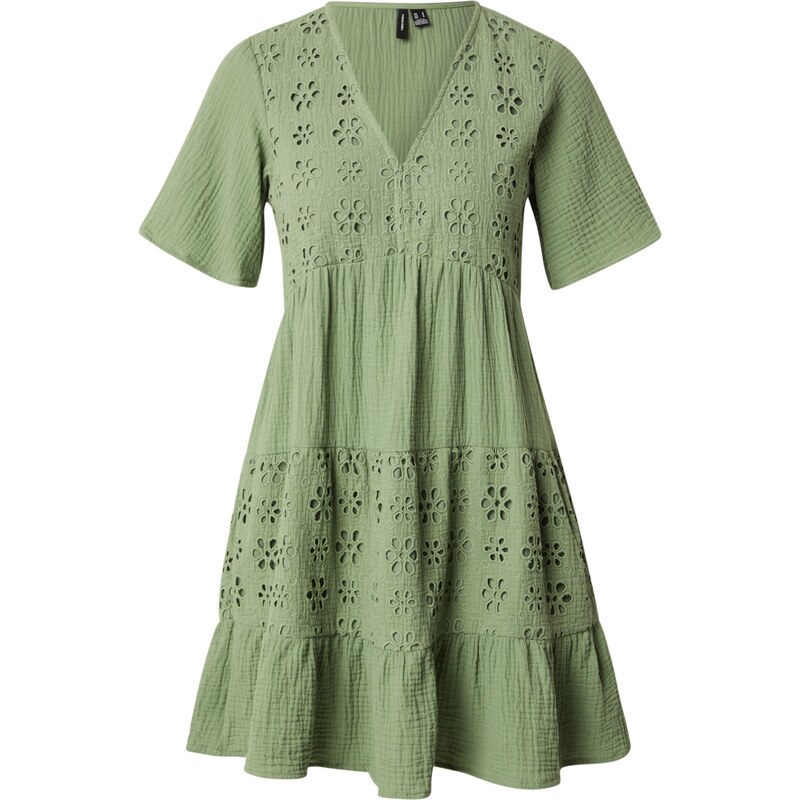 VERO MODA Šaty VMNATALI tmavě zelená