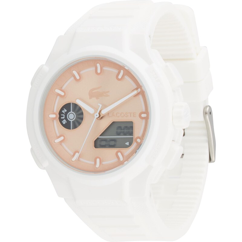 LACOSTE Analogové hodinky meruňková / bílá 105509463