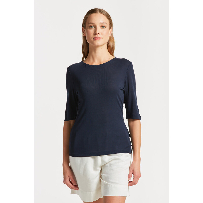 TRIČKO GANT SLIM LIGHTWEIGHT SS T-SHIRT EVENING BLUE 89868539
