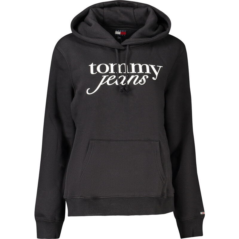 Černá mMikina Tommy Hilfiger s kapucí