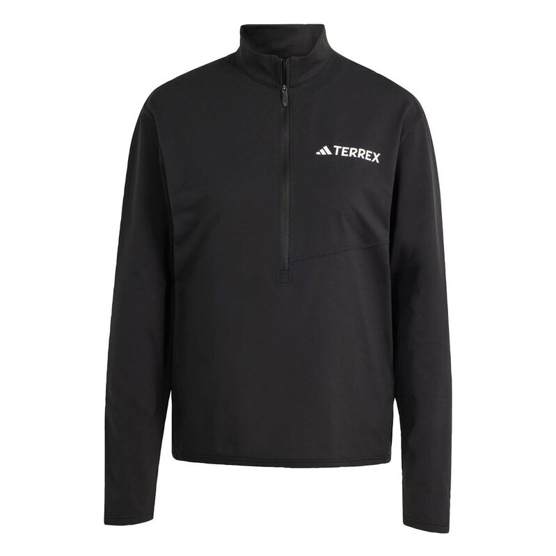 adidas Terrex multi climacool 1/2 zip long sleeve tee in black 115503593
