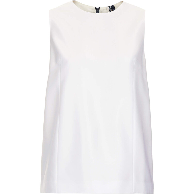 Topshop Modern Tailoring Shell Top With Zip