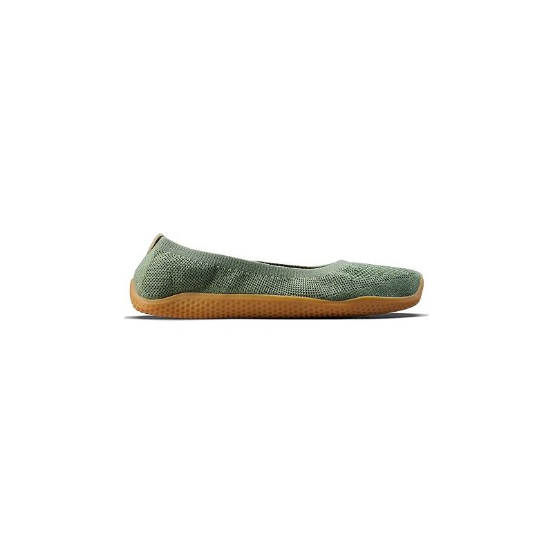 Vivobarefoot ASANA YIN BALLERINA KNIT WOMENS DUSTY GREEN 105521659