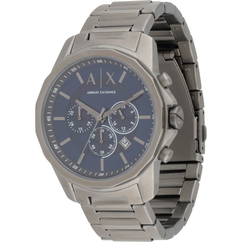 ARMANI EXCHANGE Analogové hodinky modrá / antracitová / bílá 105546737