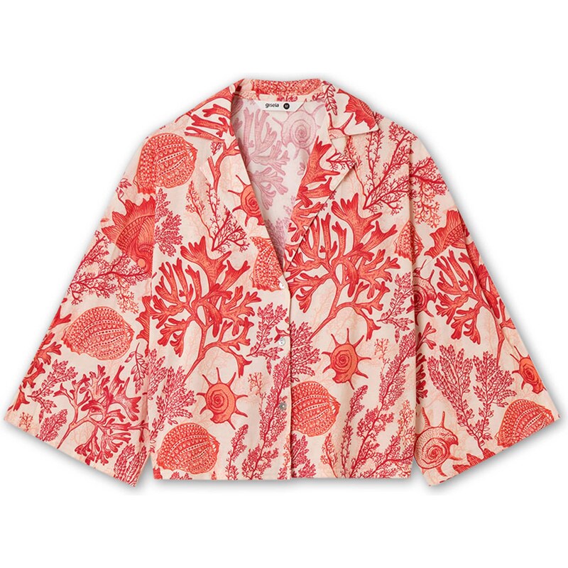Gisela Tričko na spaní korálová / offwhite 105548913