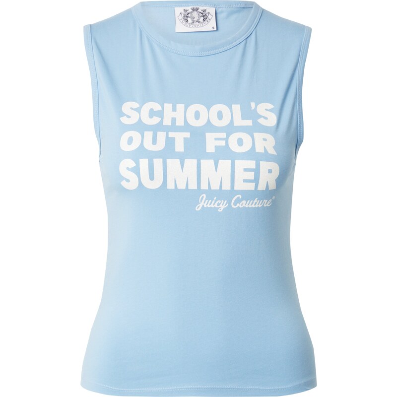 Juicy Couture Top SCHOOLS OUT světlemodrá / bílá