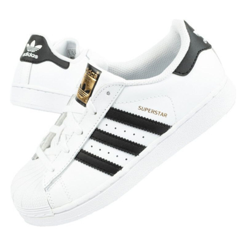 Dětská sportovní obuv Superstar W BA8378 Bílá s černou - Adidas