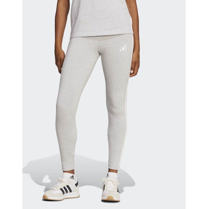 adidas performance Essentials 3-stripes cotton leggings in light