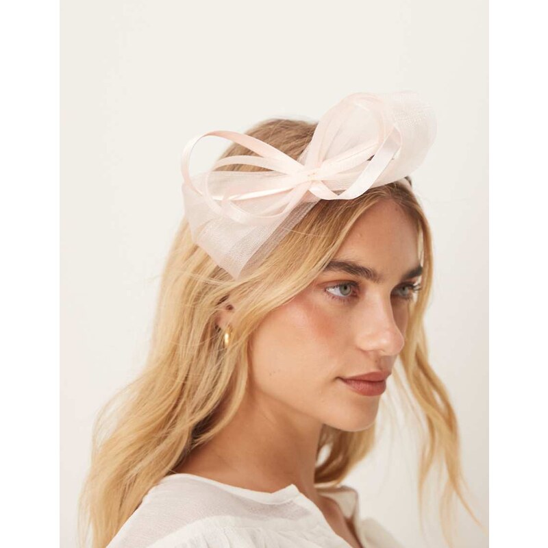 My Accessories swirl twist headband fascinator in light pink 105795496