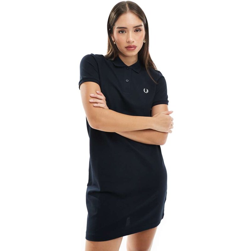 Fred Perry polo dress in navy 105561009