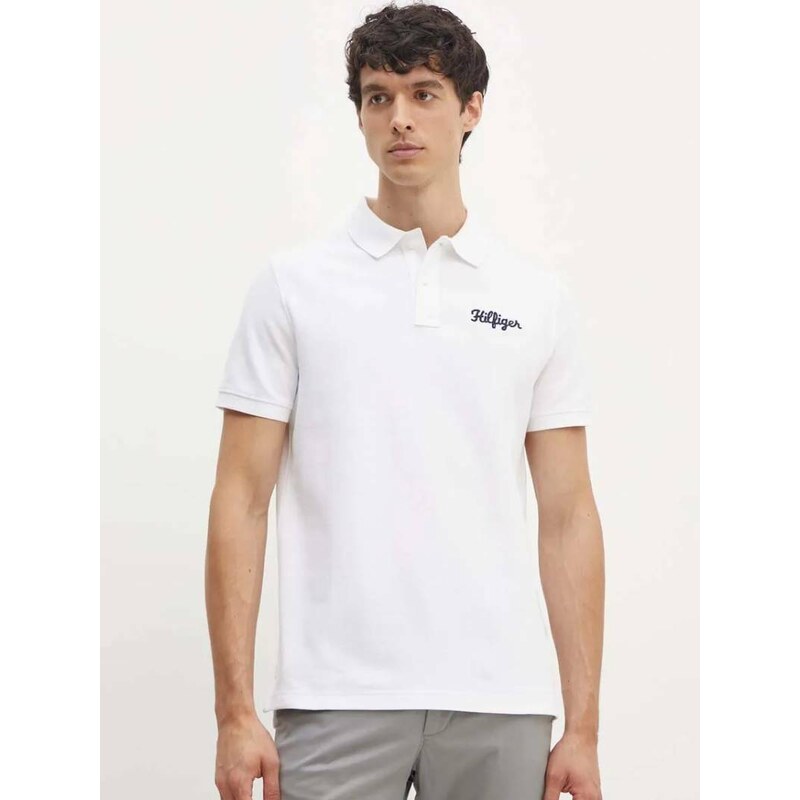 Tommy Hilfiger pánské bílé polo triko