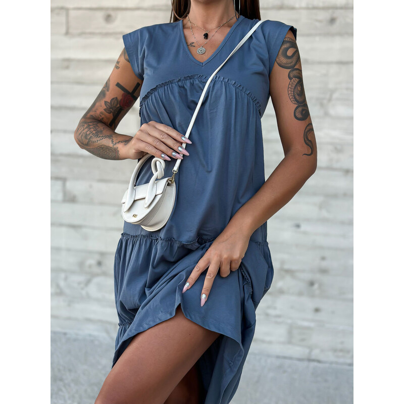 Mayflies Dress-TW-SK-2206.04P-dark blue