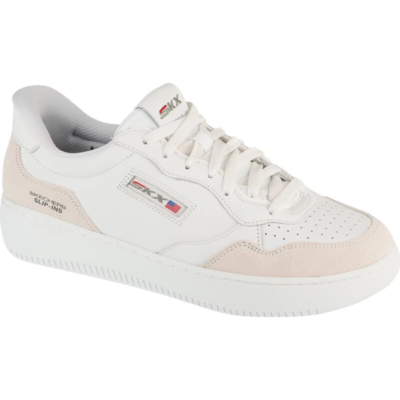 Bílé pánské kožené tenisky Skechers Sport Court 2.0 - Konor