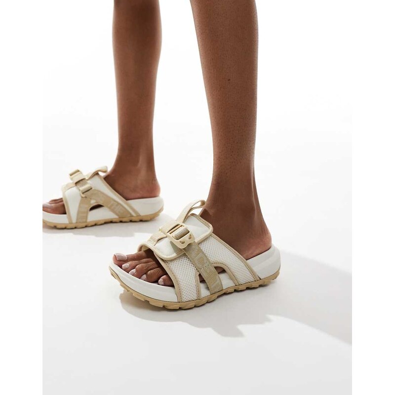 The North Face Explore Camp chunky sliders in off white 105572248
