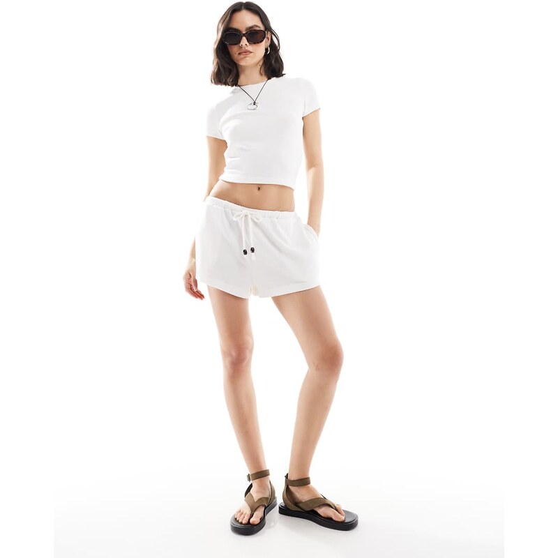 Cotton On lightweight beach shorts in white 105572325