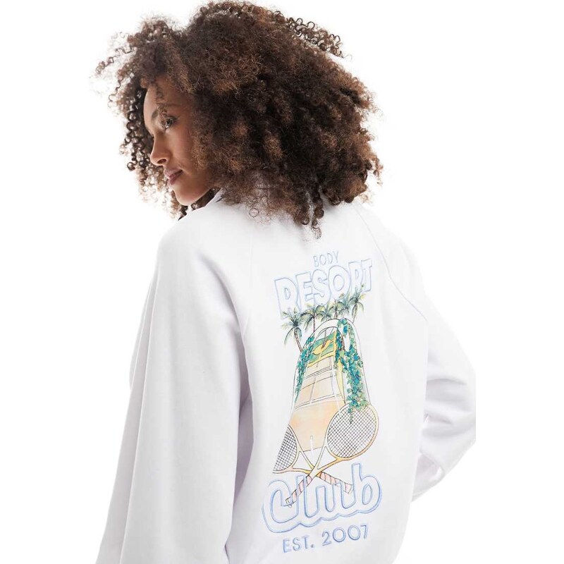 Cotton On lightweight fleece co-ord in white 105572352