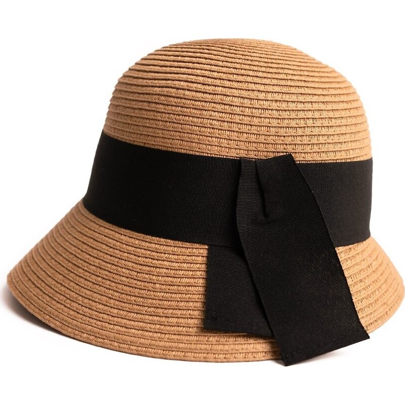 BASIC Dámský klobouk s malou krempou a ozdobnou stuhou Art Of Polo 105571127