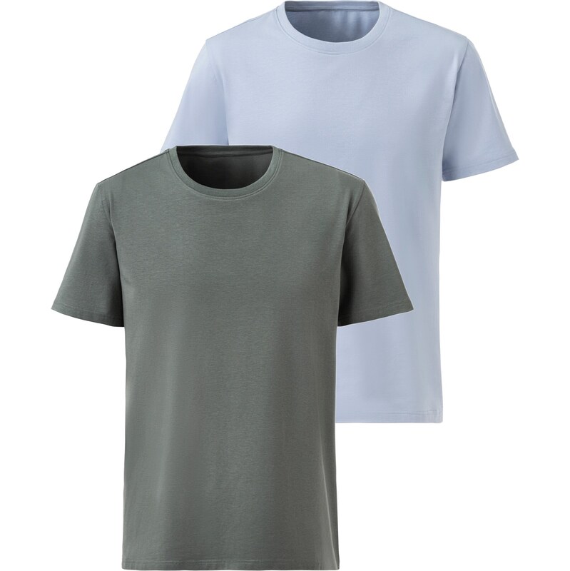 Authentic Le Jogger Tričko Authentic světlemodrá / khaki