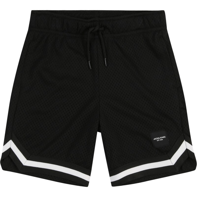 Jack & Jones Junior Kalhoty JPSTKarl černá / bílá