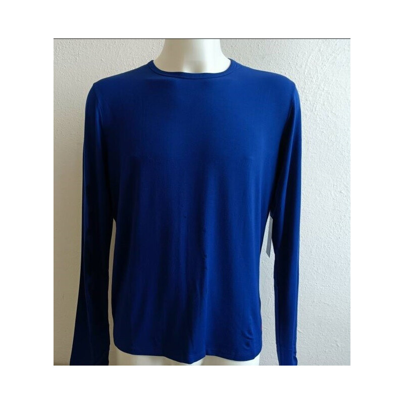 Pánské tričko s dlouhým rukávem 714753030001 modré - Ralph