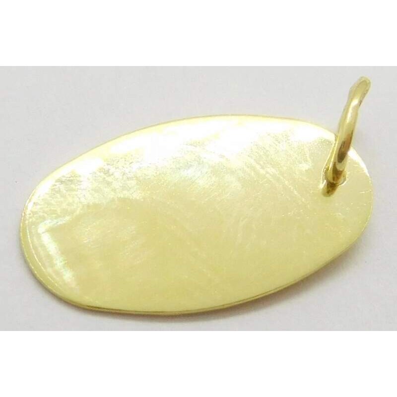 Klenoty Budín Hladký zlatý přívěsek (vhodný pro gravírování) 585