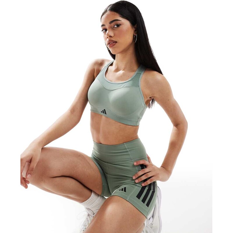 adidas performance adidas Training D4T high support sports bra in 105588638