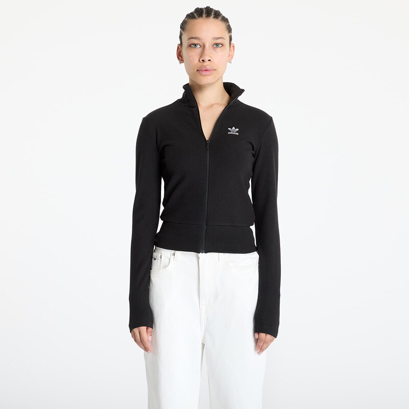 adidas Originals Mikina adidas Essentials Rib Full Zip Tracktop Black/ 105591225