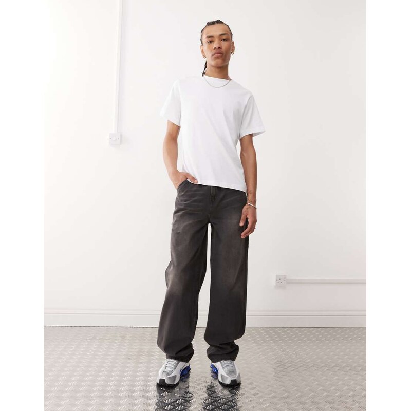 COLLUSION X011 carpenter jeans in washed black