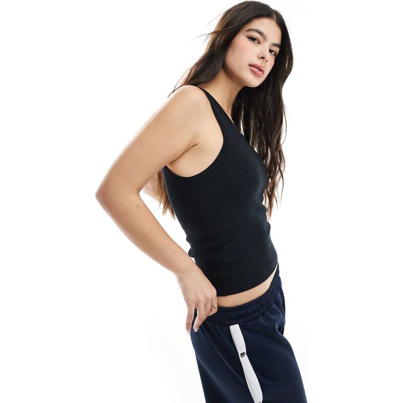 ASOS DESIGN bra detail vest tops in black 105596371