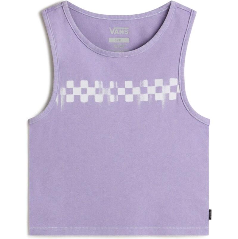 VANS Tričko tmavě fialová / bílá