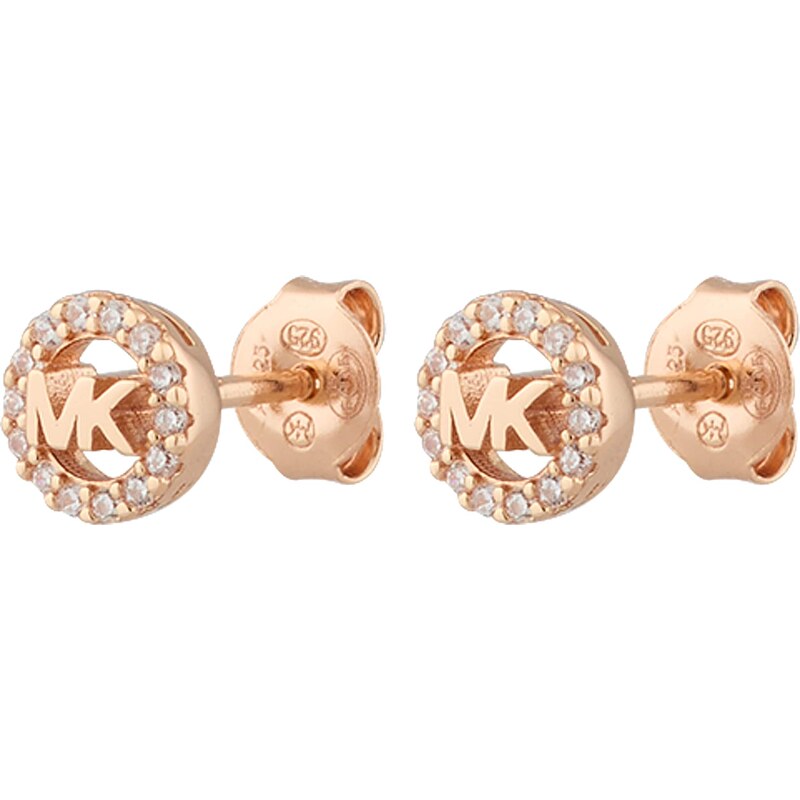 MICHAEL Michael Kors Náušnice růžově zlatá / průhledná