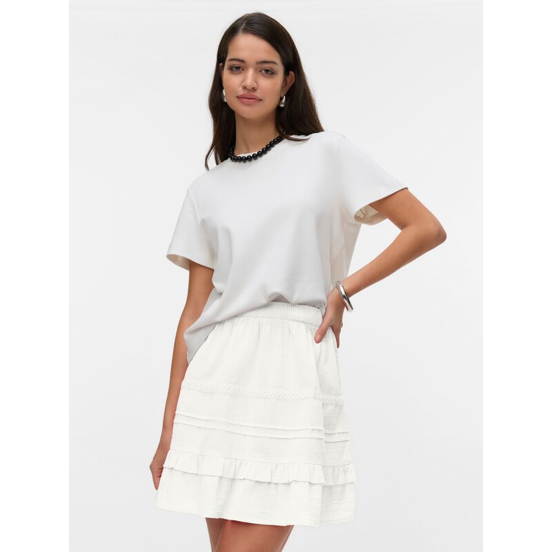 VERO MODA Sukně 'VMPretty' bílá