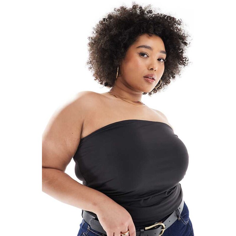 ONLY Curve bandeau top in black 105597706