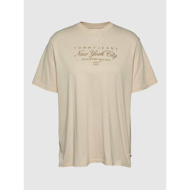 Tommy Jeans dámské béžové tričko