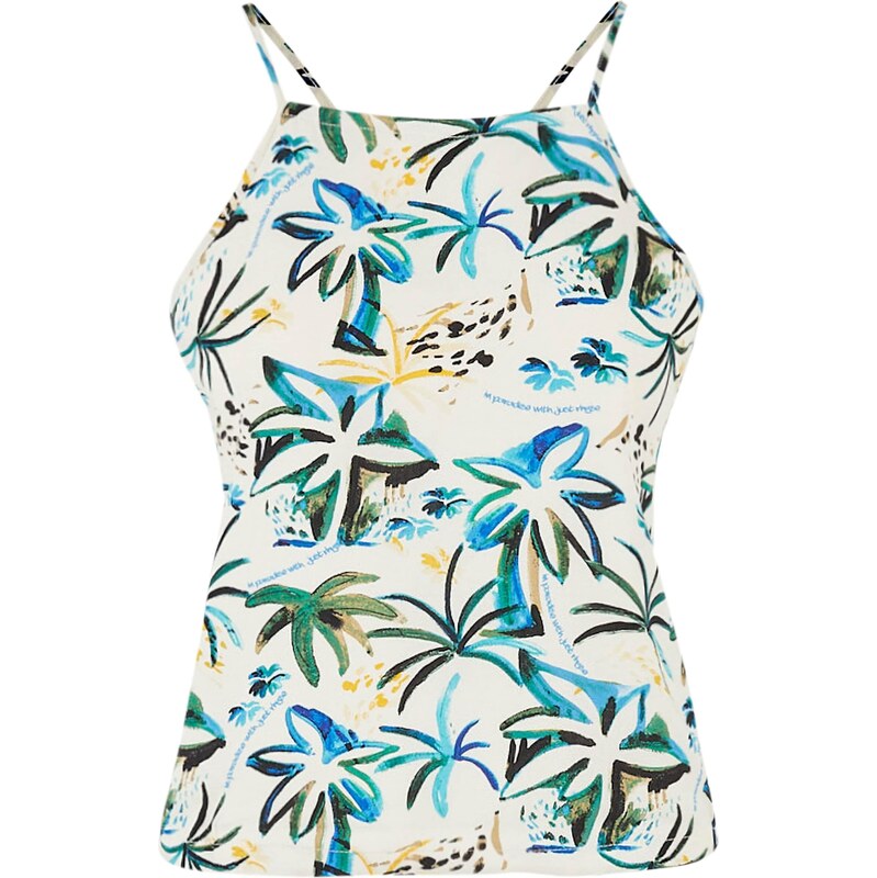 Just Rhyse Top Waikiki azurová / zelená / oranžová / bílá 108757345