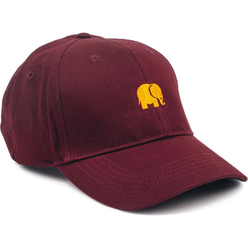 Trendsplant Kšiltovka  CLASSIC 6 PANEL  bordó