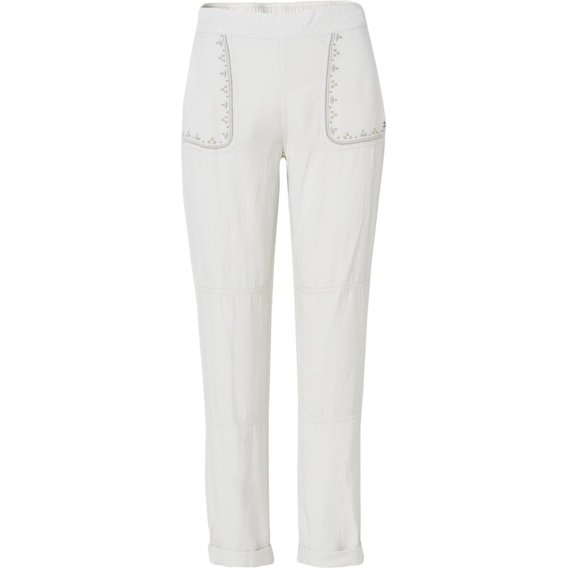 KOROSHI Kalhoty béžová / světle šedá / stříbrná / offwhite