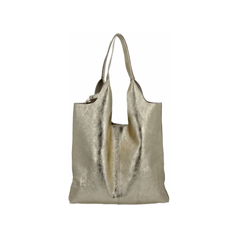 Vittoria Gotti Italská Kožená Kabelka Shopper Bag s Kosmetickou 165 105610834