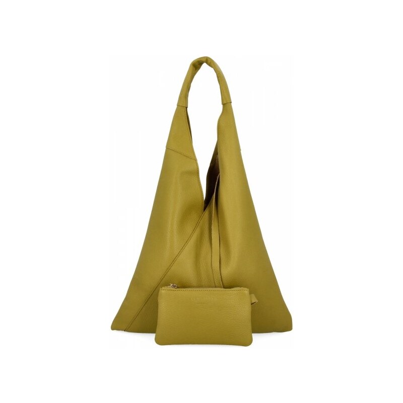 Vittoria Gotti Italská Kožená Kabelka Shopper Bag s Malou