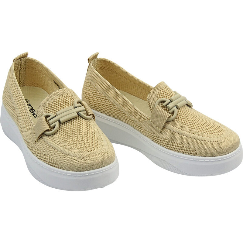 Dámské polobotky, espadrilky béžové News 25TX02-8853 107974630