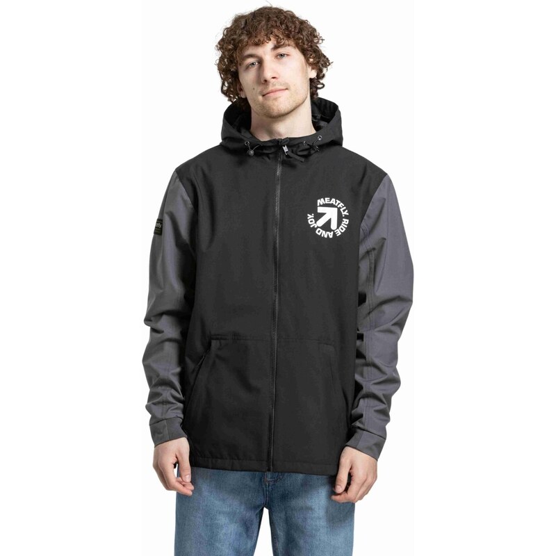 Meatfly pánská street bunda Finn Black / Grey | Černá
