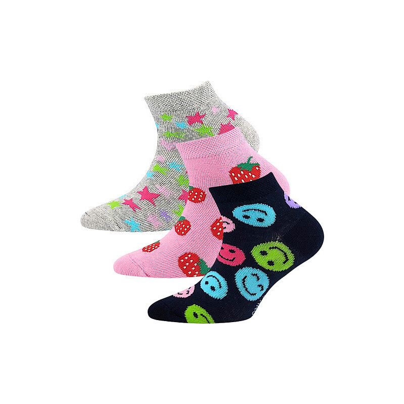 3PACK dětské ponožky Lonka nízké vícebarevné (Dedonik-Mix H) 20