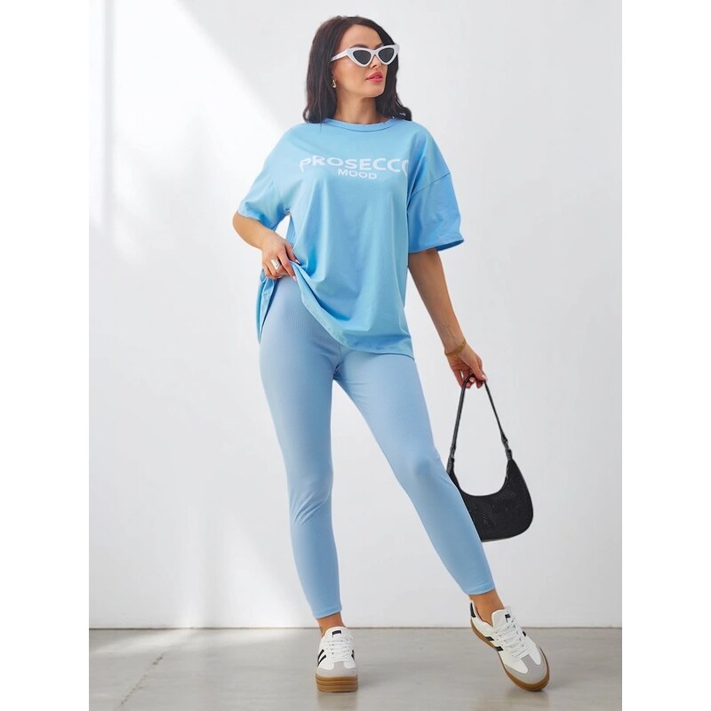 Resti Cotton womens set with short sleeves and leggings
