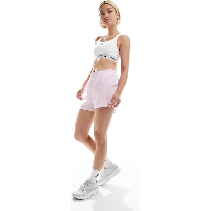 adidas performance adidas Running Own The Run shorts in baby pink 105635092