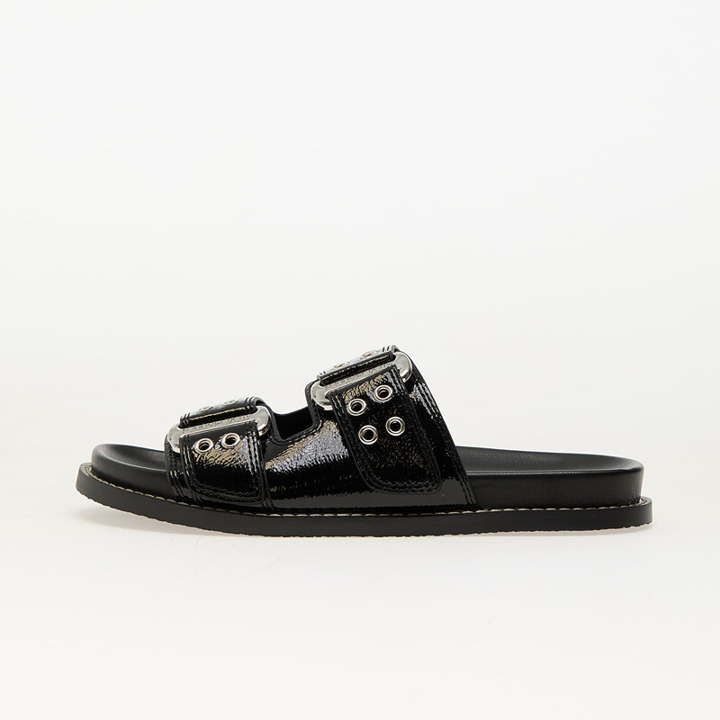 Steve Madden Agent Black Crinkle Patent