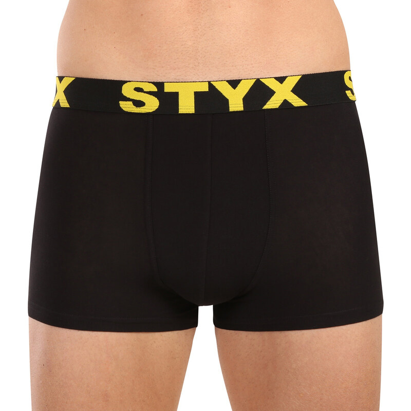 Pánské boxerky Styx sportovní guma černé (G6960)