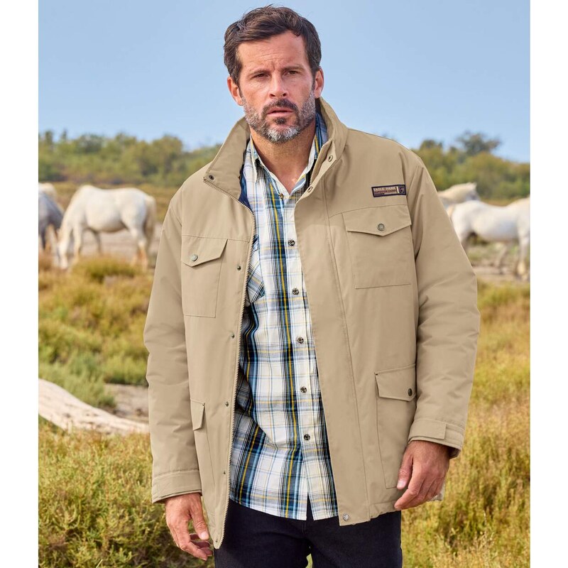 Outdoorová parka s praktickými kapsami Atlas For Men Béžová