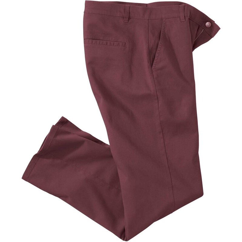 Strečové chino kalhoty Sunset Atlas For Men Bordó