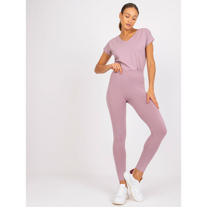 BASIC FEEL GOOD Pudrové legíny Brigitte -AP-LG-A-002-powder pink